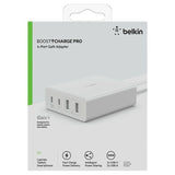 Belkin BoostCharge Pro 4-Port GaN Charger 108W Desktop Charger - White V578-WCH010AUWH