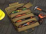 Heavy-Duty Oxford cloth Canvas Tool Roll, Tool Wrap Roll, Tool Roll Bag, Large Roll Up Tool Bag For V1192-AZ-W-2679