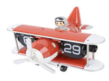 Airplane Flip Clock 12 Hours Retro Battery Powered Auto Flip Desk Clock for Living Room Bedroom V1294-YM0901-3115240119813
