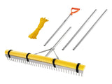 Landscape Rake, 914 mm Wide Head 3380 mm Handle, Large Heavy Duty Aluminum Landscaping Leaf Rake V952-YSSCPLHJ36INDYGLK001V0