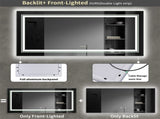 LED Bathroom Mirror Double Light Vanity Makeup Mirror Tall Full-Size Body Mirror 1200*600mm Double V767-XMR-C28-218-AU-V1