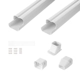 VEVOR Mini Split Line Set Cover 76.2mm W 2270mm L, PVC Decorative Pipe Line Cover For Air V952-BSKSQFTSKDGXVBQRUV0
