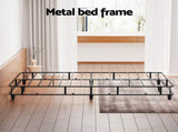 Artiss Bed Frame Double Size Metal Grey MASON BED-BASE-MASON-D-GR