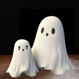Halloween Ghost Decor - Set of 2 Spooky Resin Ghost Figurines, Cute Finger-Sized Ghost Ornaments for V1366-AZ2-W-16563