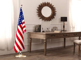 HOOSUN Base Stand for Flag Indoor Outdoor,Flag Pole Floor Stand Base Hold Flagpole Indoor Gold V1258-DP02-F-206