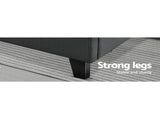 Artiss Bed Frame Queen Size Charcoal TINO BFRAME-H-TINO-Q-CA-AB