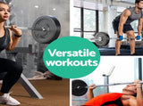 Everfit 18kg Barbell Set Weight Plates Bar Lifting Bench 168cm FIT-K-BB-SET-10KG