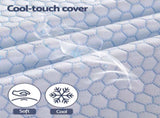 Giselle Bedding Natural Latex Mattress Topper, 7-Zone Pressure Relief Bed Pad for Back Pain, Ice TOPPER-LT-D-5-CO