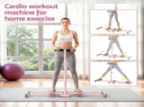 Everfit Foldable Ski Exercise Machine Leg Thigh Trainer Home Fitness Cardio Pink XFEL-FIT-LEG-STL-97-FLD-PK