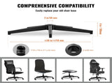 Office Chair Base Replacement, 710 mm, 1134 kg Static Load Capacity, Heavy Duty Universal Computer V952-BGYDZPJ28JSD5EOS5V0
