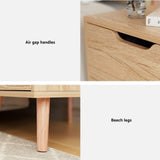 Artiss Bedside Table 2 Drawers Nightstand - BODEN Pine FURNI-L-SCAN-BS01-WD