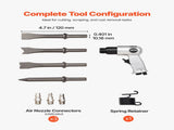 Air Hammer, 4500BPM Pneumatic Hammer with Rust Removal Air Needle Scaler & 4PCS Chisels Round Shank, V952-QDCCZSCXQQSWC0EUI002V0