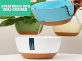 Hanging Double Chain Hanging Basket Planter Home Balcony Indoor Automatic Water Absorbing Basin V1294-YM0626-230208LD01-2