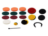 19PCS Drill Brushes Set Electric Scrubber Cleaning Kit Polishing Pad Set Cleaning Tools for Car V1294-YM0901-3117210150811