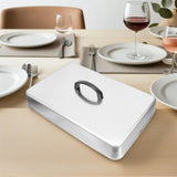 Stainless Steel Basting Cover for Griddle High Temperature Resistance Versatile Kitchen Food Cover V1366-AZ2-W-21631