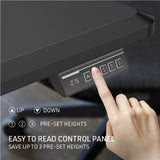 FORTIA Sit To Stand Up Standing Desk, 160x75cm, 72-118cm, Height Adjustable, 50kg Rated, V219-ADKSSTFO6KSA