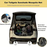 160 x 195CM Car Tailgate Sunshade Mosquito Net with Zipper, Fixed Band / Hooks and Storage Bag V888-ELOSUNG55718