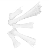 5Packs Cable Ties Zip Wraps Set Disposable Nylon Wire Cord Strap Fastener Fastening OrganizerWhite V1294-YM0718-3117200193811