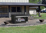 Outdoor Prep Table Cover with Split Zipper, Waterproof Stainless Steel & Work for Patio V1370-AZ4-18640