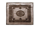 1000GSM Olympia Greek Key Luxury Quality 2 Ply Mink Blanket Queen Taupe V442-ATX-BLANKET-1000GSMOLYMPIA-TAUPE-QS