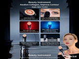 At-Home Facial Massager Beauty Device, 4-in-1 Microcurrent Face Lifting Tool with Red Light Therapy, V1107-110-41363