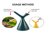 1.5L Creative V Shaped Watering Cans Home Gardening Watering Sprinkler Spray Cans V1294-YM0523-220111XY02-2