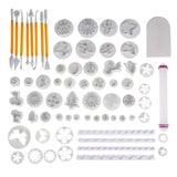 68pcs Baking Tools, Cake Decorating Utensils, White V1237-ZY-506-0509