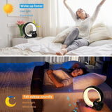 Smart LED Table Lamp, Ambiance Lamp with Bluetooth Speaker, Music Calendar Light Alarm Clock, APP V1237-ZY-715-152