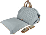 Luxury Quilted 2-in-1 Pet Travel Carrier & Car Booster Seat for Small Dogs V888-ELOSUNG35947