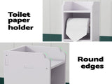 Artiss 2X Bathroom Cabinet Toilet Roll Holder 76cm DIY-BATH-LVD01-WHX2