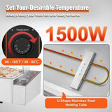 VEVOR Commercial Electric Food Warmer Countertop Buffet 4*8Qt with Glass Shield V952-SYSPBWQBLZK4RHM29V3
