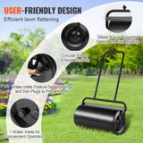 Lawn Roller, 13 Gallon 24Inch Sand/Water Filled Yard Roller, Steel Sod Roller with Easy-turn Plug V952-TSCPGL13JL24TUFI8V0