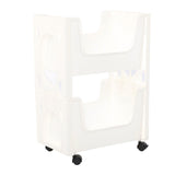 Storage Cart Large Capacity Thickened Mobile Storage Rack with Lockable Casters for Books Toys V1294-YM0901-3117230188511