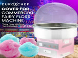 EUROCHEF Commercial Fairy Floss Cotton Candy Maker Machine Bubble Cover 52cm V219-FODFLSEUCACV9