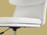 Office Desk Chair - PU Leather Home Office Swivel Chair Computer Seat WHITE V274-FT-VOC-005BK-WH