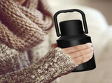 Insulated Gallon Jug with Handle 8.44*3.93in, 1L Stainless Steel Large Double Vacuum Water Bottle V1192-AZ-W-29429