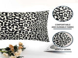 Lime Green White Leopard Print Pillow Covers 18x18 Inch Set of 2 Cheetah Animal Spots Decorative V1189-WXFWAL-20260319-01409