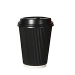 375ml Disposable Takeaway Paper Coffee Black AF1116-200-BK