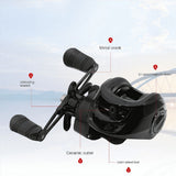 4X Water Drop Wheel Fishing Baitcasting Reel 181 Shaft 7.21 High Gear Metal Line Cup Sea Jig Wheel V1366-AZ2-W-22059