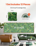Artificial Grass Wall Panels, 12 PCS 20 x 20 inch, 3D Combination Greenery Boxwood Panel for Indoor V952-PJSRZZWQ12PC0AI8JV0