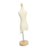 Dress Form Female Mannequin Torso Mini Dress Model with Wooden Base for Sewing Display Photo V1294-YM0710-3117230262511