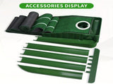 HUAEN Indoor Office Golf Putting Mat, 8-Foot Putting Green, Alignment Guide Included, Lightweight, V1102-HEGRF-001