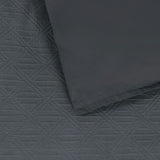 Bianca Hallston Charcoal Pre-Washed Cotton Quilt Cover Set Super King V442-BCA-QUILTCS-HALLSTON-CHARCOAL-SK