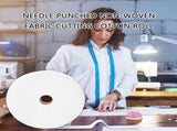 2 Rolls Needle Punched Cotton Batting Roll 2-1/4Inch Wide Braided Rug Batting Strips 76yd/Roll For V1192-AZ-W-23507