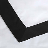Accessorize White/Black Tailored Hotel Deluxe Cotton Quilt Cover Set Queen V442-HIN-QUILTCS-HOTELTAILORED-WHITEBLACK-QS