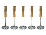 5pcs Potato Masher Portable Stainless Steel Wooden Handle Manual Spud Smasher Kitchen Tool V1294-YM0626-3118220316211