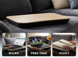 Portable Bamboo Laptop Lap Desk, Bed Tray Table & Workstation for Home, Office, Study & Travel V1181-HO0196-BK-NEW