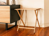 2pc Bamboo Folding Laptop Tray & Snack Table V915-(HO0160X2)