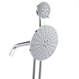 Chrome Plate High Pressure 3 Way Multi Setting Rainfall Style Dual Handheld Shower Head Combo V1294-YM0727-JY14617