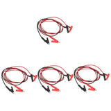4 Pairs Alligator Clips for Multimeter with Rubber and Copper, Ideal for Auto Repair and Electrical V1370-AZ4-19887